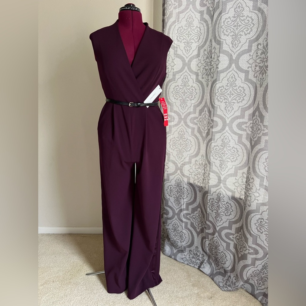 Calvin Klein Wine Jumpsuit